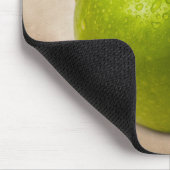 Tapis De Souris Pomme verte et texte personnalisé (Coin)