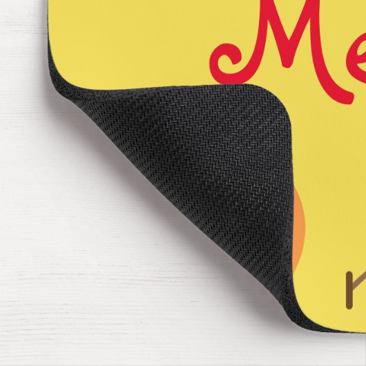 Tapis De Souris Pommes à thème automnales, Citrouilles et oiseaux  (Coin)