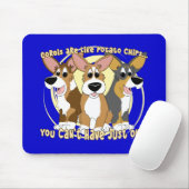 Tapis De Souris Pommes chips de corgi Mousepad (Avec souris)