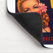 Tapis De Souris Pommes de fille d'or (Coin)