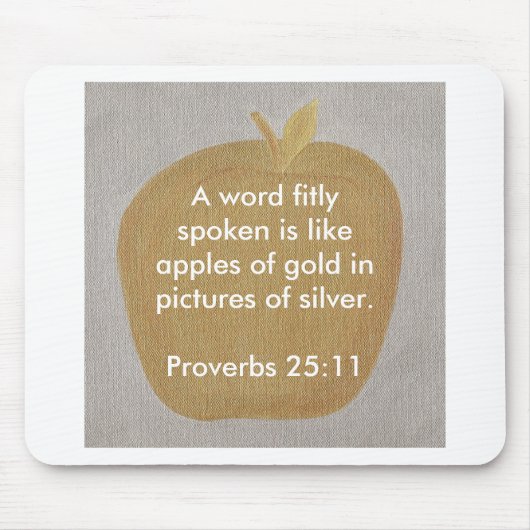 Tapis De Souris Pommes d'or dans les images de l'argent, mousepad (Devant)