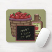 Tapis De Souris Pommes et cidre Mousepad (Avec souris)