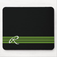 Pommes - Grandes vertes et noires avec Monogramme