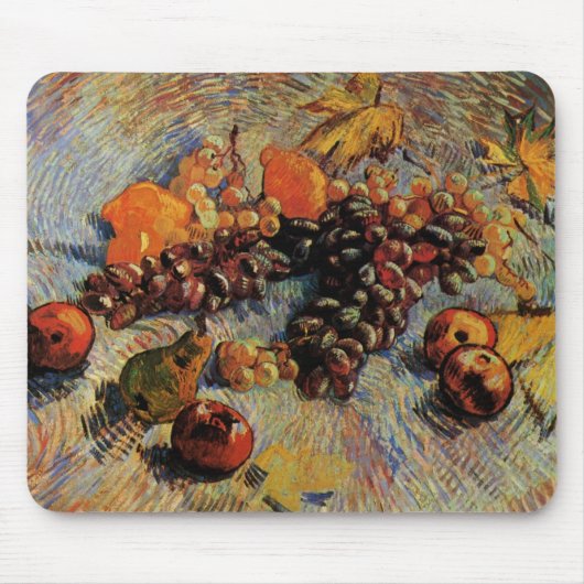 Tapis De Souris Pommes, poires, citrons, raisins de Vincent van Go (Devant)