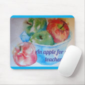 Tapis De Souris Pommes Rouges Une Pomme Pour Ma Souris Mat Pad (Avec souris)