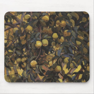 Tapis De Souris Pommes sur les branches des arbres (par Serebriako