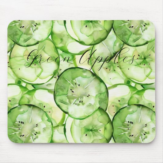 Tapis De Souris Pommes Vertes Fruit (Devant)