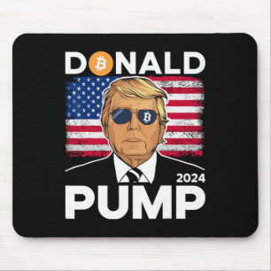Tapis De Souris Pompe Bitcoin drôle Trump 2024 Crypto