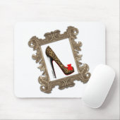 Tapis De Souris Pompe encadrée de stylet de léopard (Avec souris)