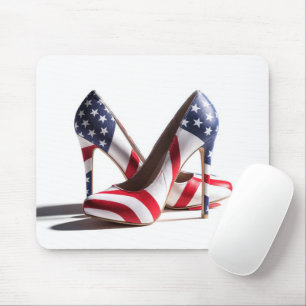 Tapis De Souris Pompes à drapeau américain