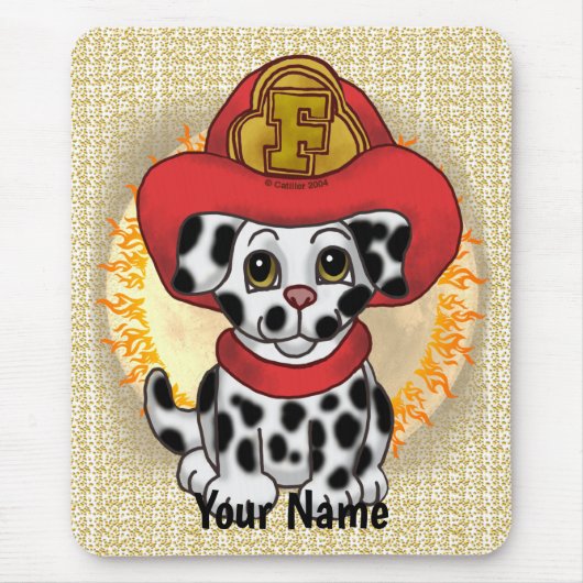 Tapis De Souris Pompier Chien Chien Chien Chien Chien Chien Chien  (Devant)