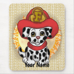 Tapis De Souris Pompier Chien Toutou