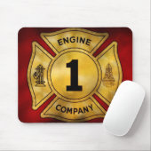 Tapis De Souris Pompier - Compagnie de pompiers 1 (Avec souris)