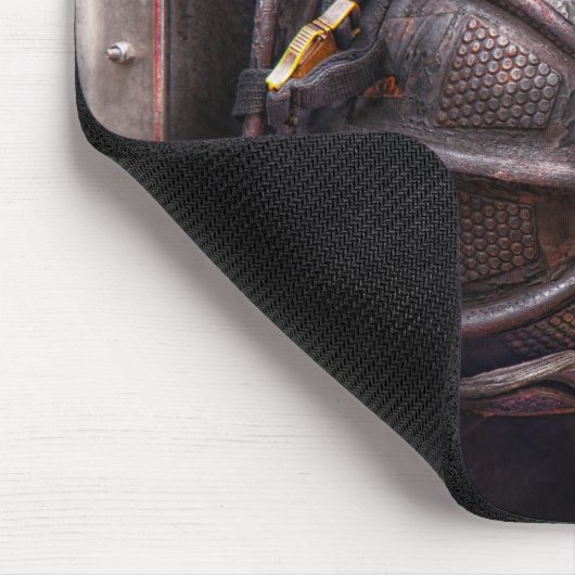 Tapis De Souris Pompier - porté et utilisé (Coin)