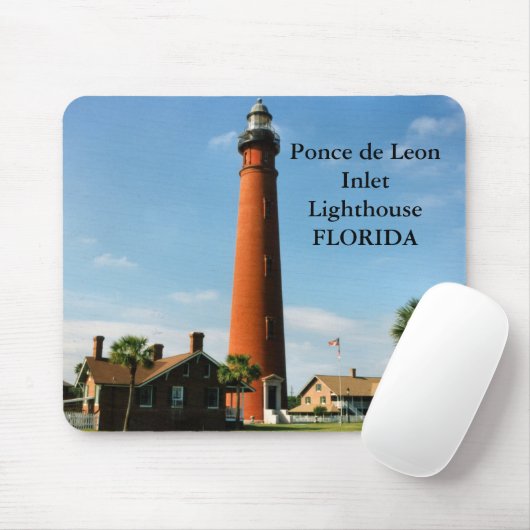 Tapis De Souris Ponce de Leon Inlet Lighthouse, Florida Mousepad (Avec souris)