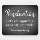 Tapis De Souris Ponctuation Grammar Funny (Devant)