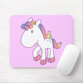 Tapis De Souris Poney d'arc-en-ciel (Avec souris)