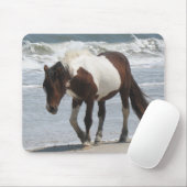 Tapis De Souris Poney d'île d'Assateague (Avec souris)