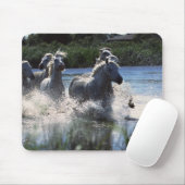 Tapis De Souris Ponies de Chintoteague traversant la Manche (Avec souris)