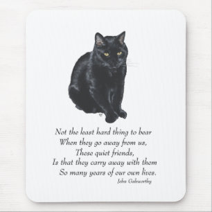 Tapis De Souris Pont arc-en-ciel du chat noir