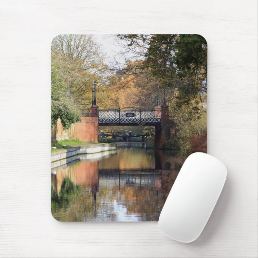 Tapis De Souris Pont au printemps Mousepad en four (Avec souris)