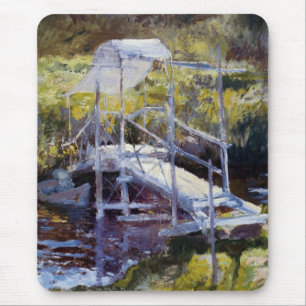 Tapis De Souris Pont blanc par John Twachtman