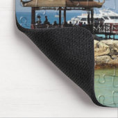 Tapis De Souris Pont couvert, bord de mer (Coin)