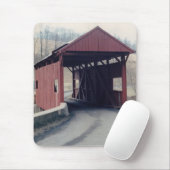 Tapis De Souris Pont couvert rouge (Avec souris)