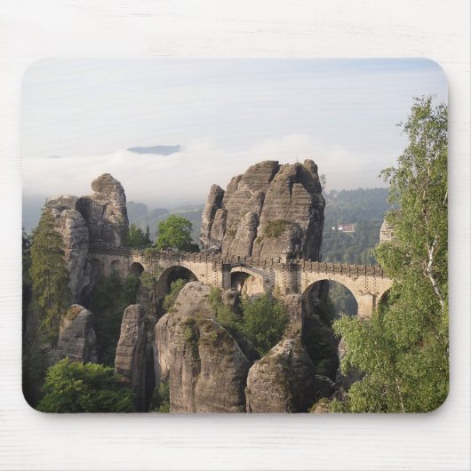 Tapis De Souris Pont de Bastei dans le mousepad de Saxon Suisse (Devant)