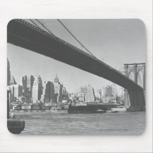 Tapis De Souris Pont de Brooklyn et horizon New York de Manhattan