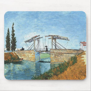 Tapis De Souris Pont de Langlois chez Arles par Vincent van Gogh