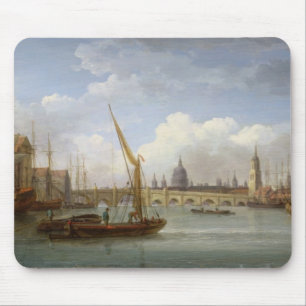 Tapis De Souris Pont de Londres, avec la cathédrale de St Paul