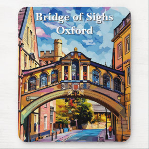 Tapis De Souris Pont des Soupirs à Oxford Gouache