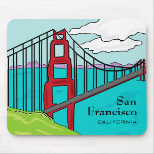 Tapis De Souris Pont d'or San Francisco Cali