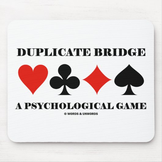 Tapis De Souris Pont en double un jeu psychologique (Devant)