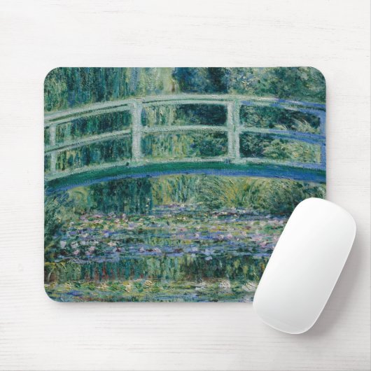 Tapis De Souris Pont japonais et nappes d'eau Claude Monet (Avec souris)