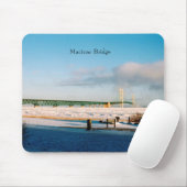 Tapis De Souris Pont Mackinac mousepac hiver (Avec souris)