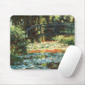 Tapis De Souris Pont sur l'étang Nénuphar par Claude Monet (Avec souris)