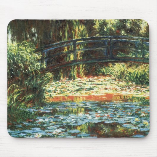 Tapis De Souris Pont sur l'étang Nénuphar par Claude Monet (Devant)
