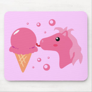Tapis De Souris Pony à la crème glacée