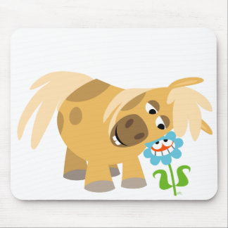 Tapis De Souris Pony et Mousepad de fleurs