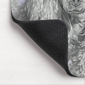 Tapis De Souris Poodé Jouet miniature Argent gris bleu Chien Art (Coin)