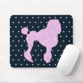 Tapis De Souris Poodle à points Polka (Avec souris)