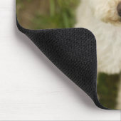 Tapis De Souris Poodle (blanc) (Coin)
