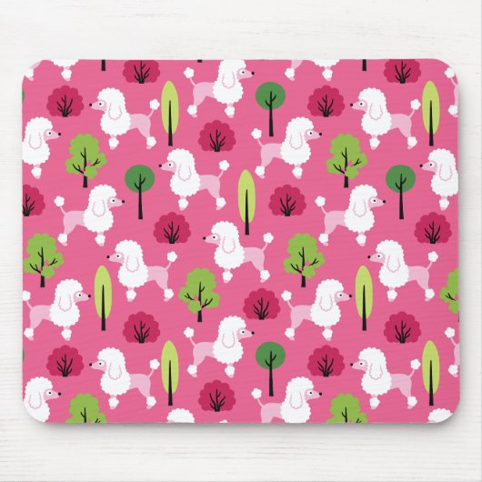Tapis De Souris Poodle dans le parc (Devant)