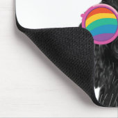 Tapis De Souris Poodle Dog with Hearts Saint-Valentin (Coin)