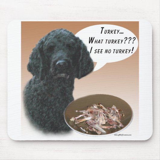 Tapis De Souris Poodle (noir) Turquie (Devant)