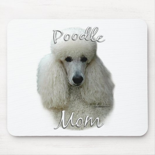 Tapis De Souris Poodle (wht) Maman 2 (Devant)