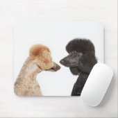 Tapis De Souris Poodles se regardant (Avec souris)