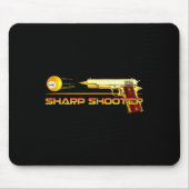 Tapis De Souris Pool Ll Sharp Shop Billiards Gun Jaune (Devant)
